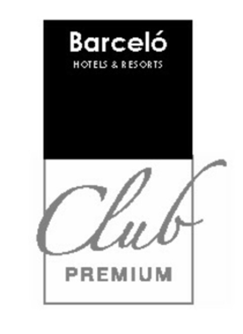Barceló HOTELS & RESORTS Club PREMIUM Logo (EUIPO, 28.04.2004)