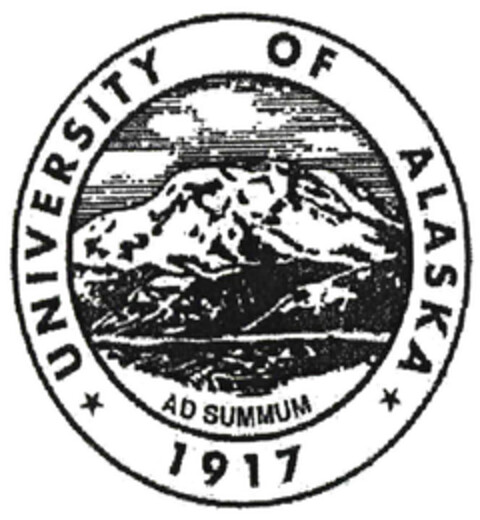 UNIVERSITY OF ALASKA 1917 - AD SUMMUM Logo (EUIPO, 02/24/2006)