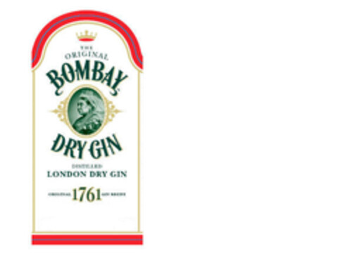 THE ORIGINAL BOMBAY DRY GIN DISTILLED LONDON DRY GIN ORIGINAL 1761 GIN RECIPE Logo (EUIPO, 08.05.2006)