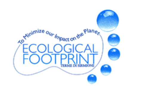 ECOLOGICAL FOOTPRINT TERME DI SIRMIONE To Minimize our Impact on the Planet Logo (EUIPO, 05/13/2008)