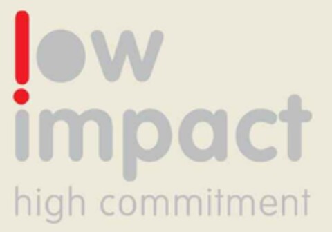 LOW IMPACT high commitment Logo (EUIPO, 05.05.2009)