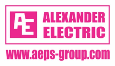 AE alexander electric www.aeps-group.com Logo (EUIPO, 01/31/2011)
