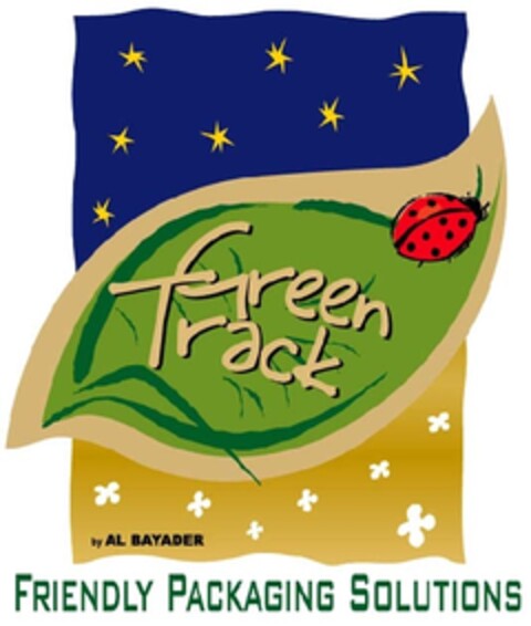 GREEN TRACK FRIENDLY PACKAGING SOLUTIONS BY AL BAYADER Logo (EUIPO, 13.02.2013)