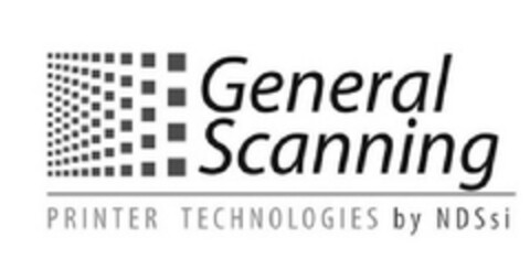 General Scanning PRINTER TECHNOLOGIES by NDSsi Logo (EUIPO, 20.09.2013)