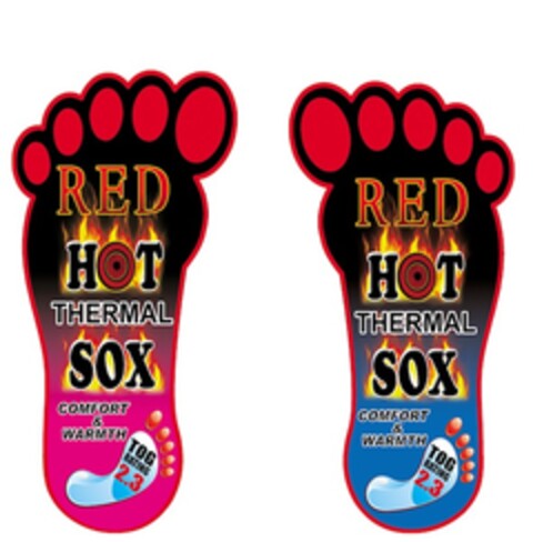Red Hot Thermal Sox Comfort & Warmth Logo (EUIPO, 18.03.2014)