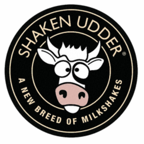 SHAKEN UDDER A NEW BREED OF MILKSHAKES Logo (EUIPO, 05.03.2015)