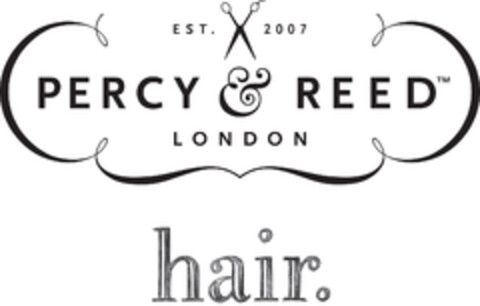 EST 2007 PERCY REED LONDON HAIR Logo (EUIPO, 02/21/2017)