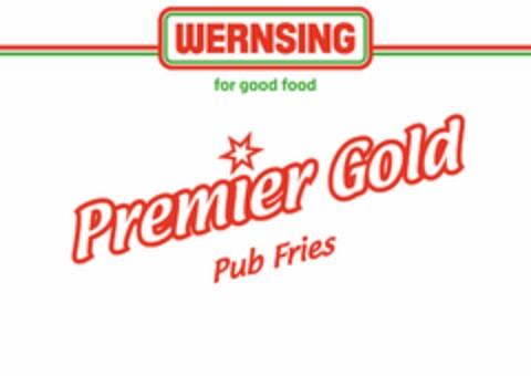 WERNSING for good food Premier Gold Pub Fries Logo (EUIPO, 03.02.2021)