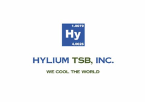 Hy HYLIUM TSB, INC. WE COOL THE WORLD Logo (EUIPO, 09/08/2021)