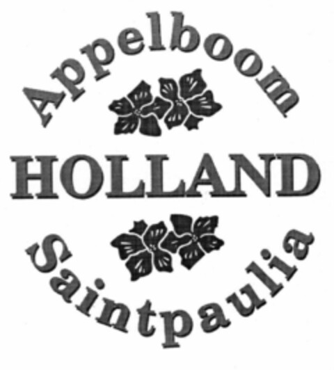 HOLLAND Appelboom Saintpaulia Logo (EUIPO, 20.01.2000)