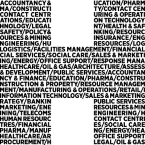 ACCOUNTANCY & FINANCE/EDUCATION/PHARMA/CONSTRUCTION & PROPERTY/RESOURCE MANAGEMENT/MANUFACTURING & OPERATIONS/RETAIL/INFORMATION TECHNOLOGY/SALES & MARKETING/ENERGY/OFFICE SUPPORT/RESPONSE MANAGEMENT/HEALTHCARE/OIL & GAS/ARCHITECTURE/ASSESSMENT & DEV Logo (EUIPO, 24.09.2009)