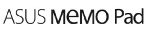 ASUS MeMO Pad Logo (EUIPO, 25.01.2013)