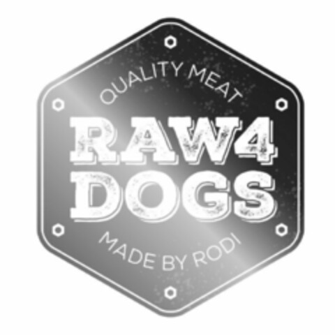 Quality meat RAW4Dogs made by Rodi Logo (EUIPO, 10/06/2015)