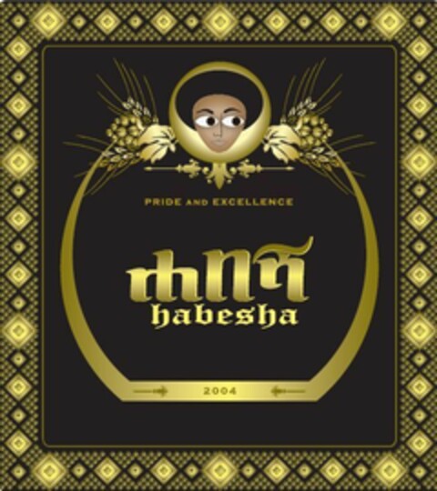 pride and excellence HABESHA 2004 Logo (EUIPO, 12.08.2016)