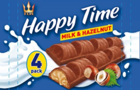 FLIS Happy Time MILK & HAZELNUT 4 pack Logo (EUIPO, 04/12/2017)