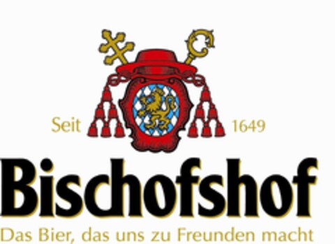 Seit 1649 Bischofshof Das Bier, das uns zu Freunden macht Logo (EUIPO, 27.04.2018)