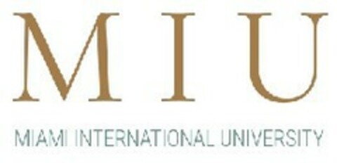 MIU MIAMI INTERNATIONAL UNIVERSITY Logo (EUIPO, 09/13/2019)