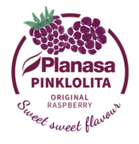 PLANASA PINKLOLITA ORIGINAL RASPBERRY SWEET SWEET FLAVOUR Logo (EUIPO, 07/07/2020)
