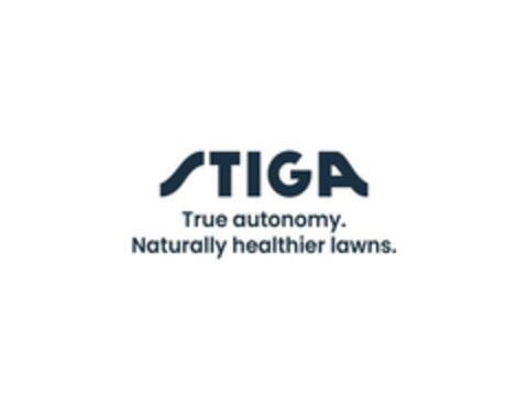 STIGA True autonomy. Naturally healthier lawns. Logo (EUIPO, 01.02.2023)