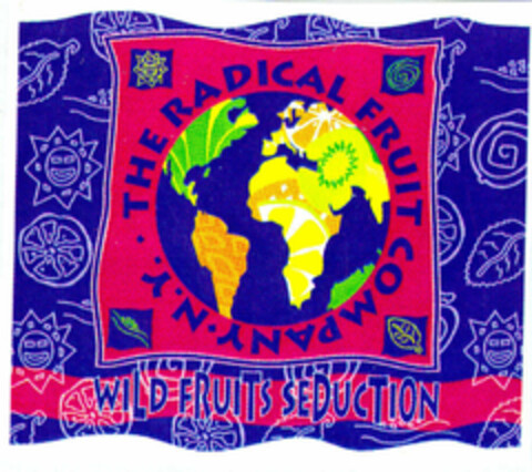 THE RADICAL FRUIT COMPANY N.Y. WILD FRUITS SEDUCTION Logo (EUIPO, 01.04.1996)