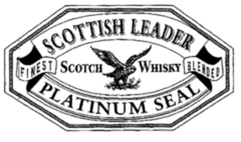 SCOTTISH LEADER PLATINUM SEAL SCOTCH WHISKY FINEST BLENDED Logo (EUIPO, 27.03.2000)