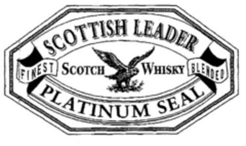 SCOTTISH LEADER PLATINUM SEAL SCOTCH WHISKY FINEST BLENDED Logo (EUIPO, 03/27/2000)