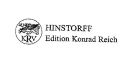 KRV HINSTORFF Edition Konrad Reich Logo (EUIPO, 24.11.2005)