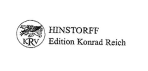 KRV HINSTORFF Edition Konrad Reich Logo (EUIPO, 11/24/2005)