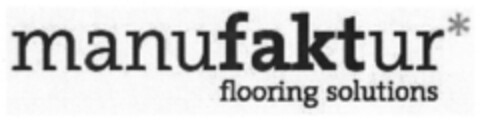 manufaktur flooring solutions Logo (EUIPO, 14.07.2008)