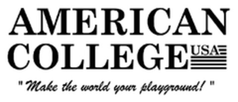 American College USA Make the world your playground Logo (EUIPO, 02.11.2009)