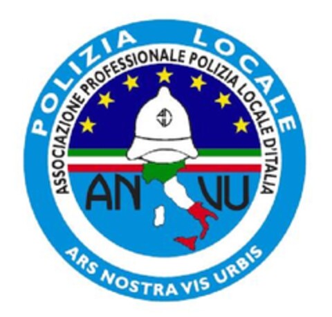 POLIZIA LOCALE - ASSOCIAZIONE PROFESSIONALE POLIZIA LOCALE D'ITALIA - ANVU - ARS NOSTRA VIS URBIS Logo (EUIPO, 14.05.2010)