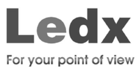 Ledx For your point of view Logo (EUIPO, 20.04.2011)