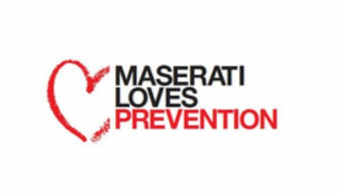 MASERATI LOVES PREVENTION Logo (EUIPO, 12.12.2014)
