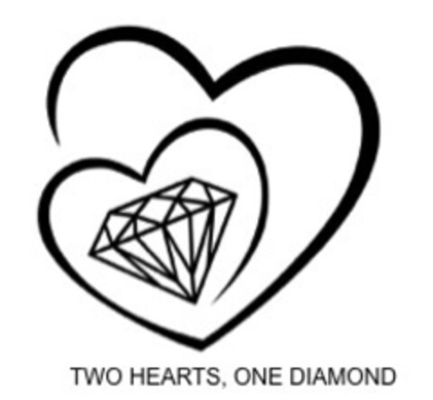 TWO HEARTS, ONE DIAMOND Logo (EUIPO, 12/26/2020)