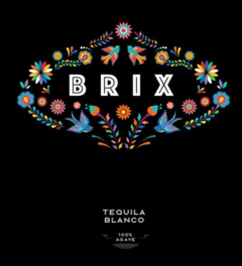 BRIX TEQUILA BLANCO 100 % AGAVE Logo (EUIPO, 20.07.2023)
