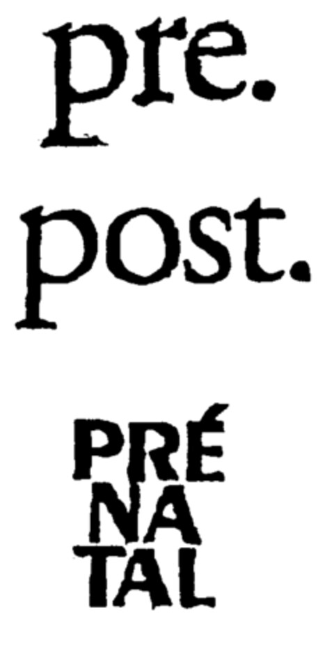 pre. post. PRÉNATAL Logo (EUIPO, 25.05.2000)