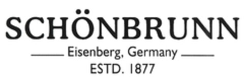 SCHÖNBRUNN Eisenberg, Germany ESTD. 1877 Logo (EUIPO, 22.09.2006)