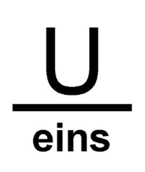 U eins Logo (EUIPO, 15.03.2013)
