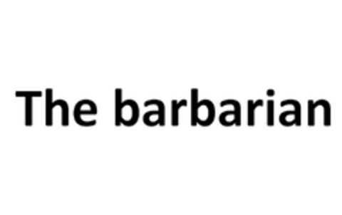 The barbarian Logo (EUIPO, 30.08.2013)