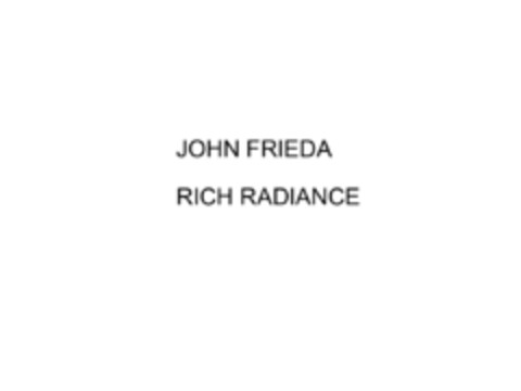 JOHN FRIEDA RICH RADIANCE Logo (EUIPO, 26.03.2015)