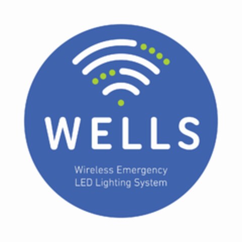 WELLS Wireless Emergency LED Lighting System Logo (EUIPO, 25.01.2018)