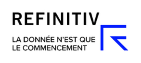 REFINITIV LA DONNÉE N'EST QUE LE COMMENCEMENT Logo (EUIPO, 08.11.2019)