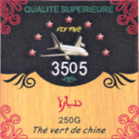 qualite superieure FLY THE 3505 thé vert de chine Logo (EUIPO, 10/02/2020)