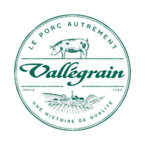 LE PORC AUTREMENT Vallégrain DEPUIS 1989 UNE HISTOIRE DE QUALITÉ Logo (EUIPO, 04/27/2021)