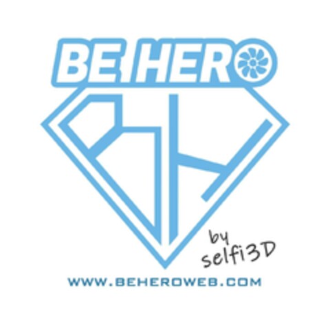 BE HERO by selfi 3D WWW.BEHEROWEB.COM Logo (EUIPO, 08.09.2023)