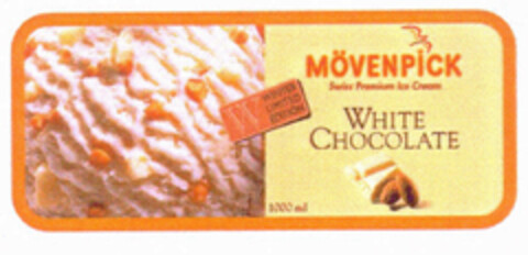 MÖVENPICK Swiss Premium Ice Cream WHITE CHOCOLATE WINTER LIMITED EDITION 1000 ml Logo (EUIPO, 28.09.2000)