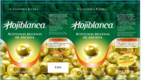 Hojiblanca ACEITUNAS RELLENAS DE ANCHOA Sabor autentico Logo (EUIPO, 07.08.2007)