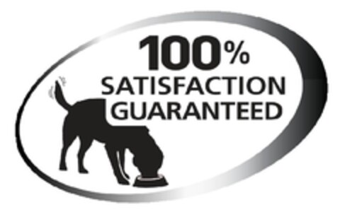 100 % SATISFACTION GUARANTEED Logo (EUIPO, 19.01.2012)