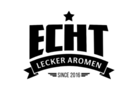 ECHT LECKER AROMEN SINCE 2016 Logo (EUIPO, 16.12.2016)