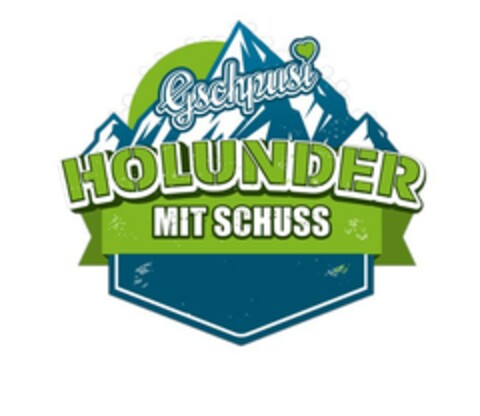 GSCHPUSI HOLUNDER MIT SCHUSS Logo (EUIPO, 15.04.2021)